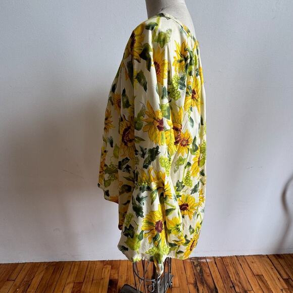 SONEVA Boho Sunflower Top w/ Flounce Sleeves - Picture 6 of 8